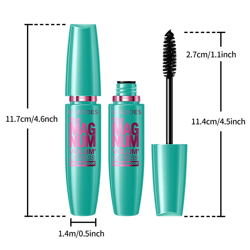 4D Black Mascara Thickening, Lengthening, Curling, Waterproof Liquid Fiber Mascara