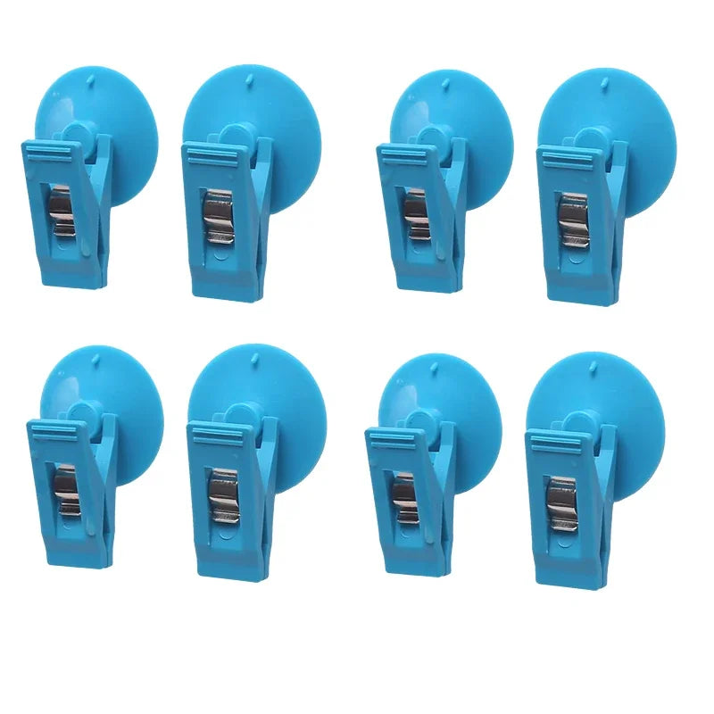 Car Suction Cup Clips Interior Organizer Removable Holder Sunshade Curtain Towel Ticket Card Retainer Hook Auto Fastener Clip