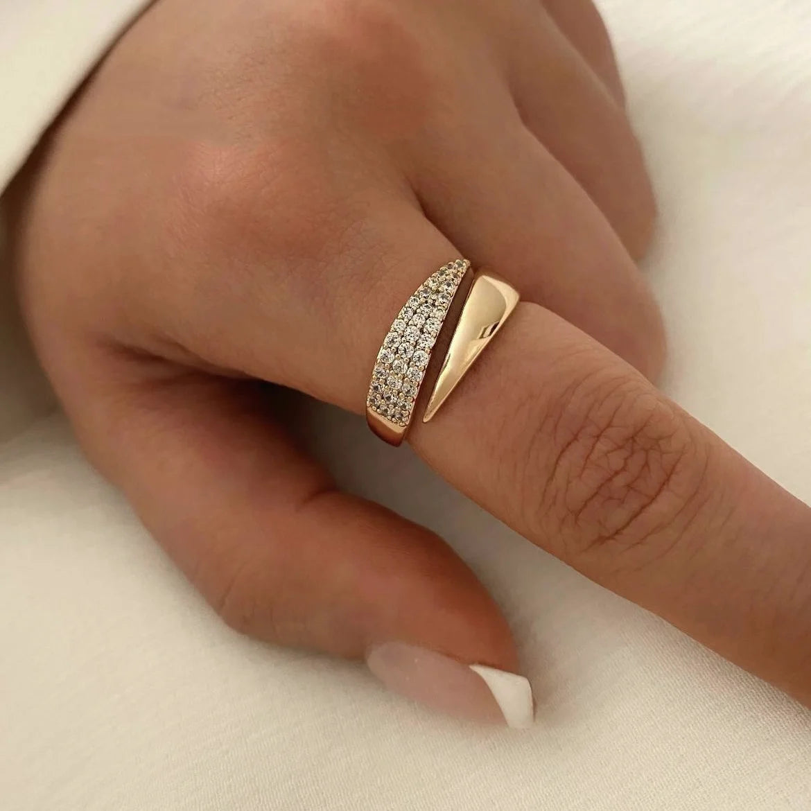Paris ring 18 K Gold Plated Sun Rings