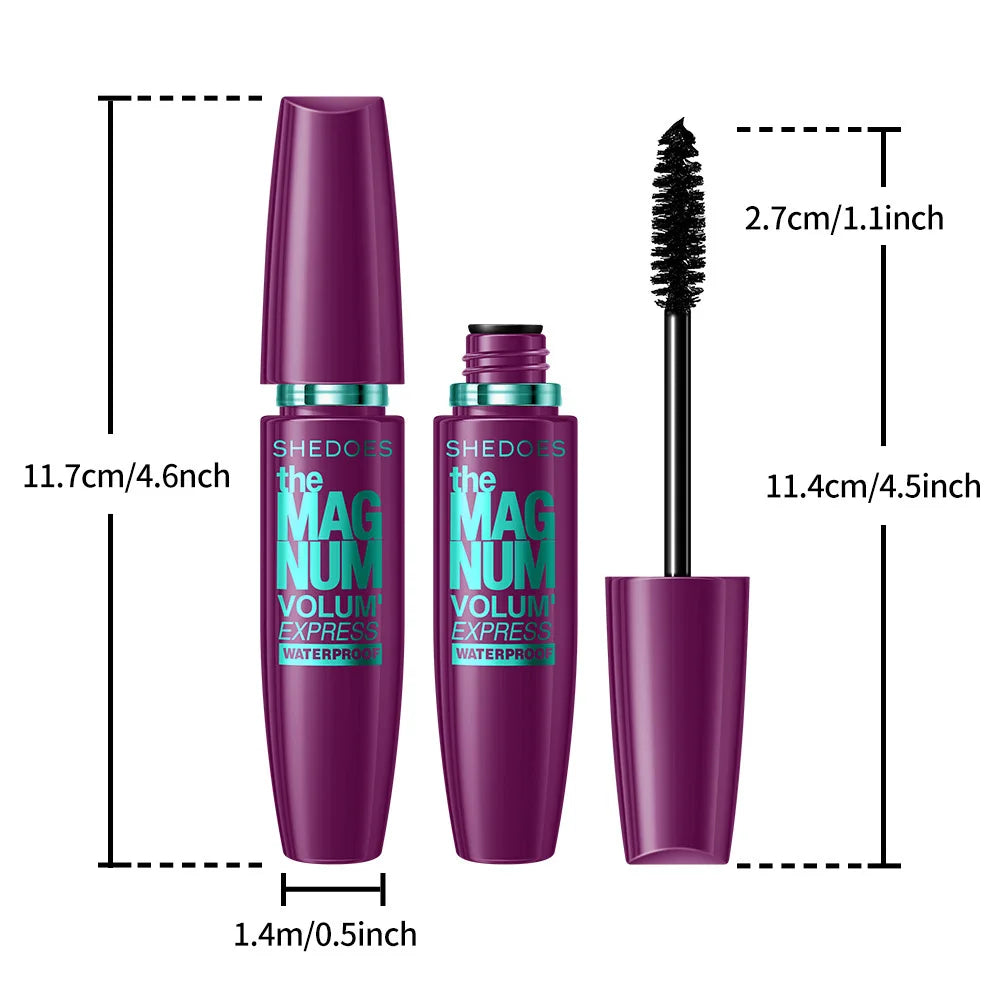 4D Black Mascara Thickening, Lengthening, Curling, Waterproof Liquid Fiber Mascara