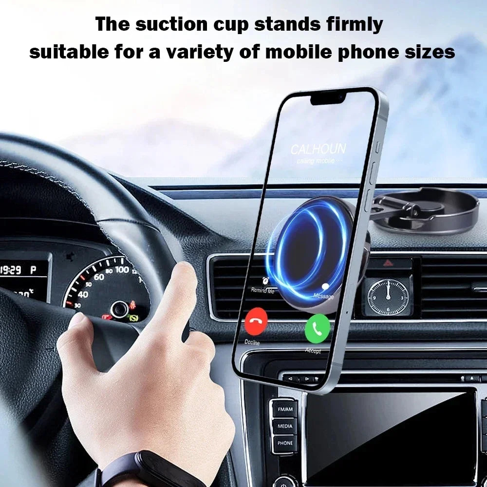 Car Mobile Phone Stand Strong Magnetic Car Holder 720° Foldable Round Bracket Support for Universal Phones Mount Holders