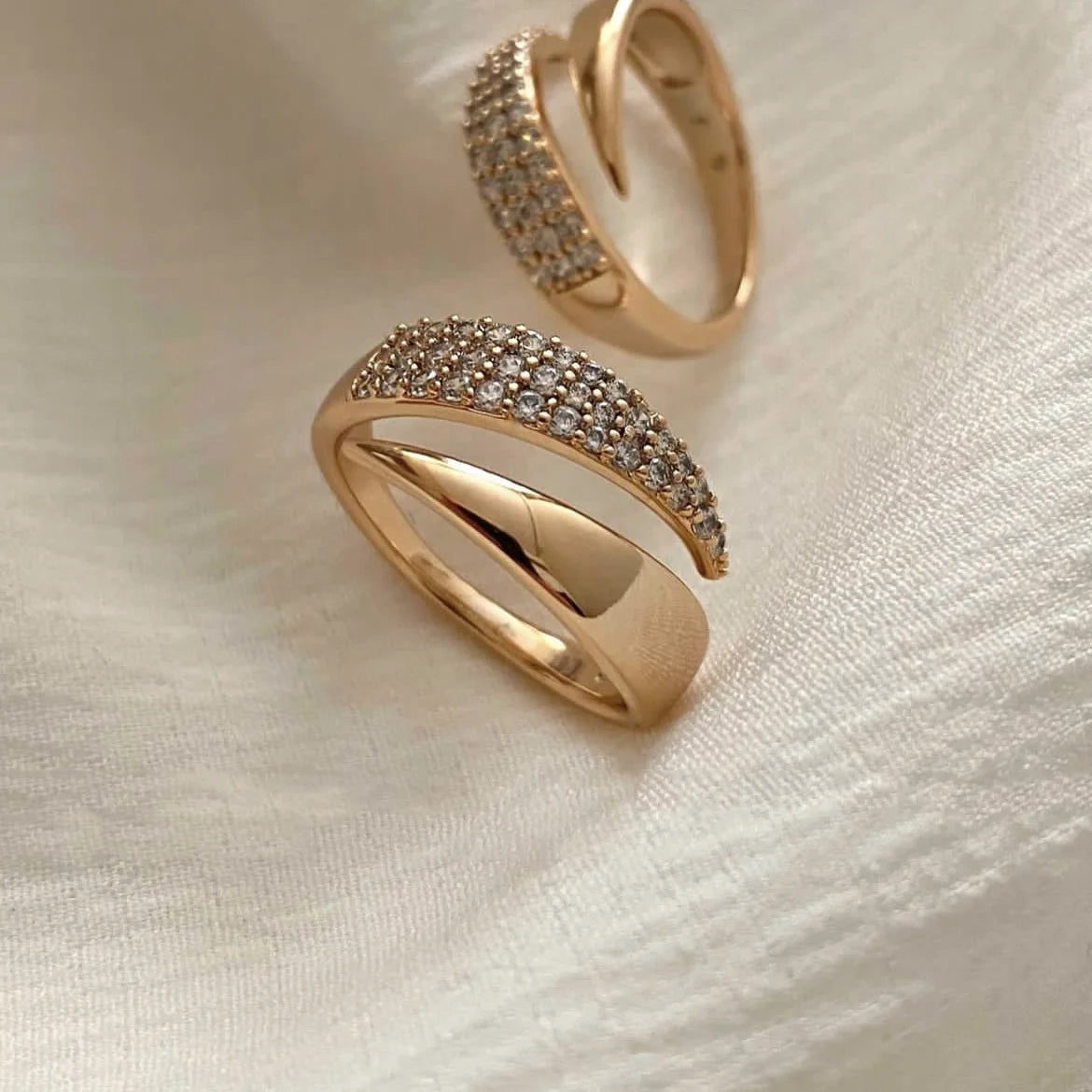 Paris ring 18 K Gold Plated Sun Rings