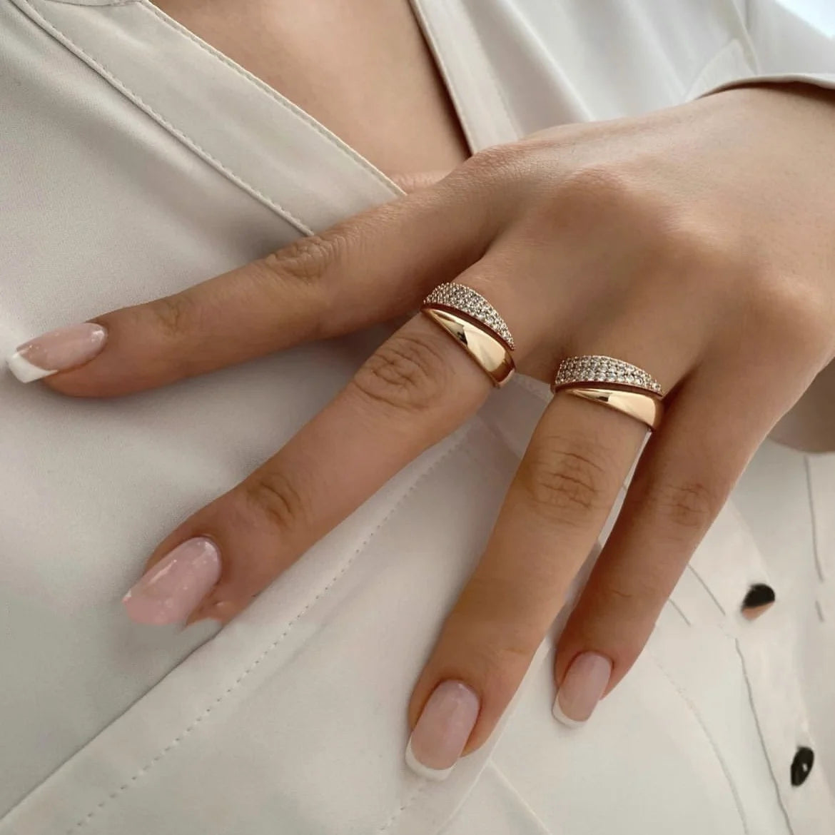 Paris ring 18 K Gold Plated Sun Rings