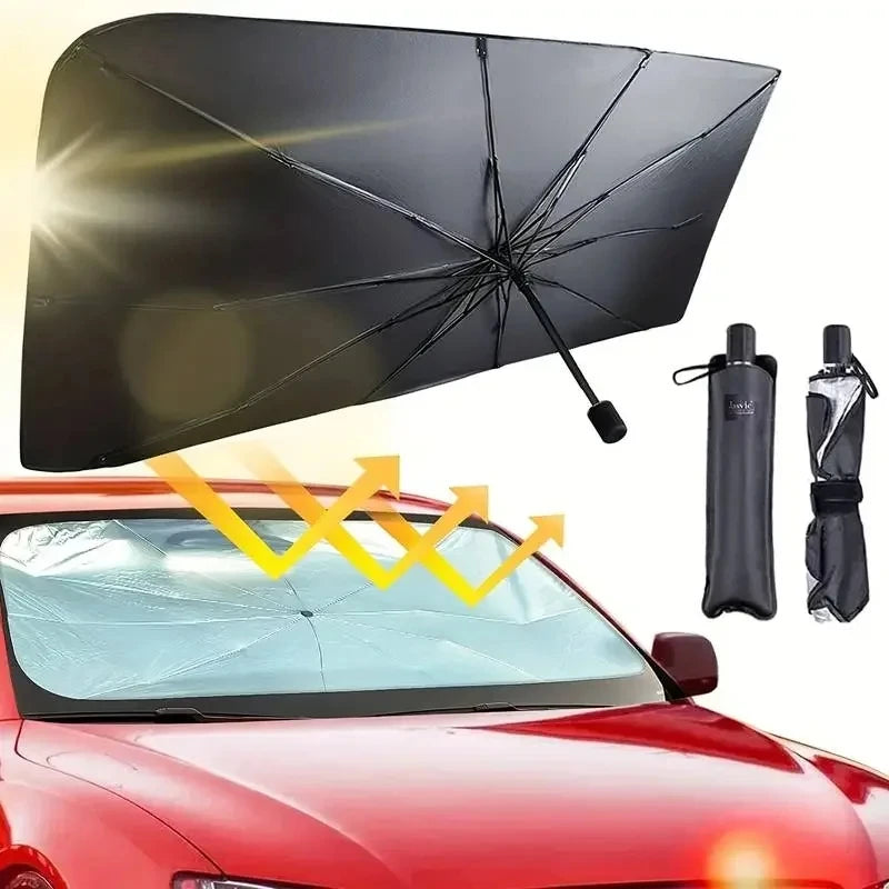 Car Sunshade Windshield Umbrella Front Sun Shade Parasol Foldable Summer Protection Car Heat Insulation Car Accessories
