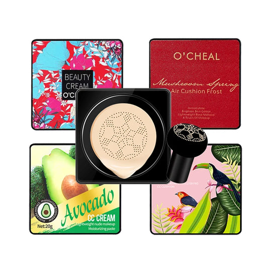 Mushroom Head BB Cream Foundation Cream for Face Makeup Concealer Cushion for Face Base Cream Makeup Cushion Compact