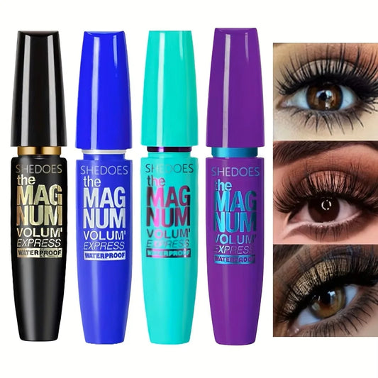 4D Black Mascara Thickening, Lengthening, Curling, Waterproof Liquid Fiber Mascara