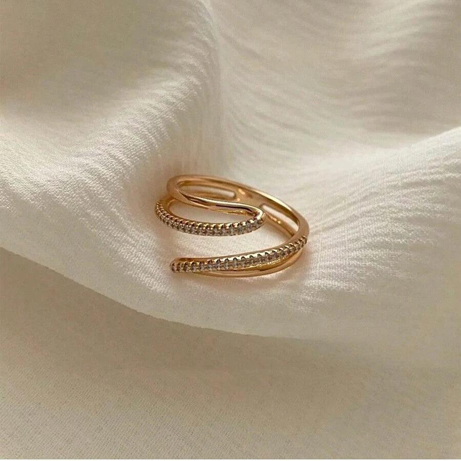 Paris ring 18 K Gold Plated Sun Rings
