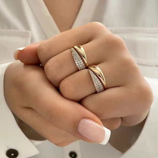 Paris ring 18 K Gold Plated Sun Rings